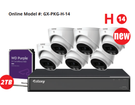 Galaxy Hunter 8CH 4MP Active Deterrence Color247 AI IP Kit