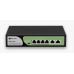 4-port GE PoE + 2-port GE uplink RJ45 Unmanaged PoE Switch; 90W PoE budge