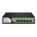 4-port GE PoE + 2-port GE uplink RJ45 Unmanaged PoE Switch; 90W PoE budge