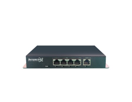  4-Port Gigabit Ethernet PoE with 1-Port Gigabit Uplink