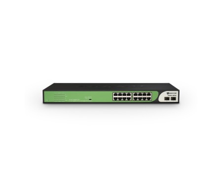 BDCOM 16-port GE PoE+ 2-port GE RJ45 + 2-port GE SFP Unmanaged PoE Switch