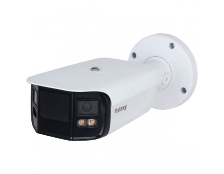 Caméra réseau d'épissage à double objectif couleur Galaxy Hunter 2 × 4MP