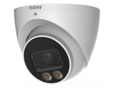 Caméra IP à tourelle fixe à lumière chaude Galaxy Hunter 5MP AI Color247 